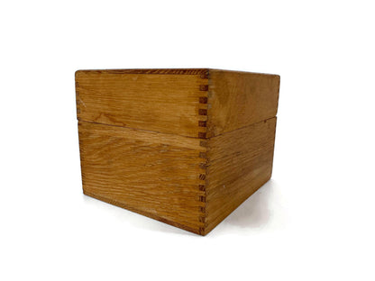 Vintage 1930s Wood Dovetailed Box at Duckwells