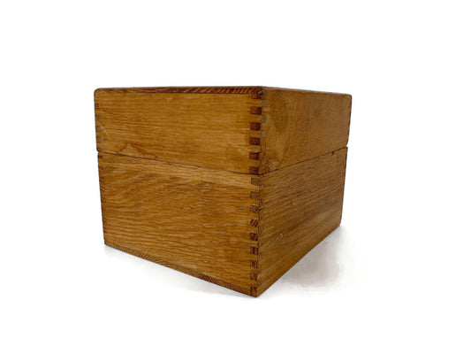 Vintage 1930s Wood Dovetailed Box at Duckwells