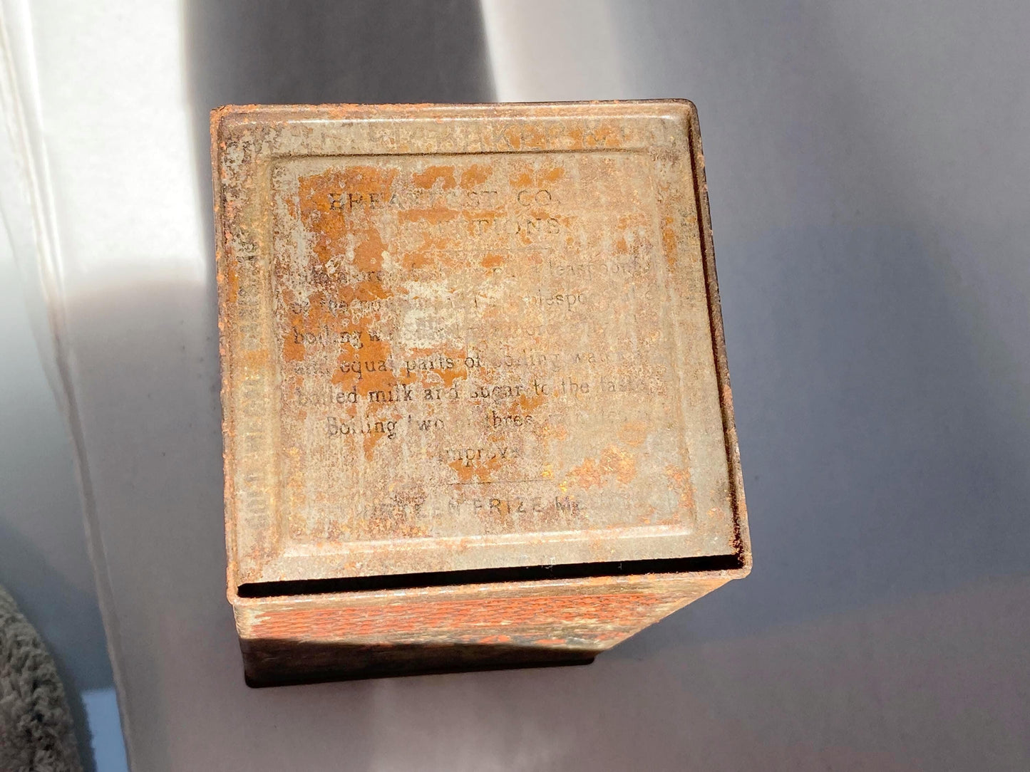 Antique Walter Baker Breakfast Cocoa Advertising Tin at Duckwells