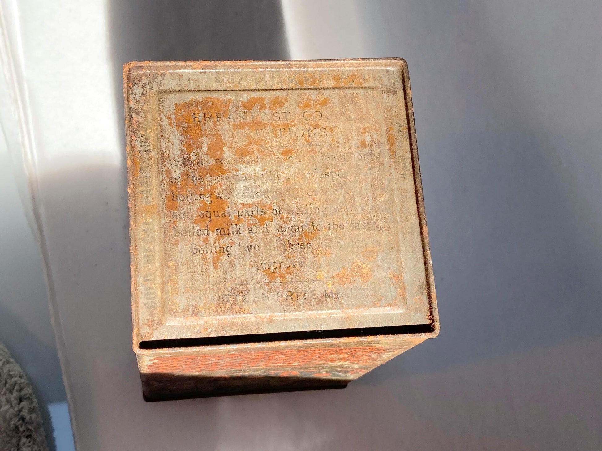 Antique Walter Baker Breakfast Cocoa Advertising Tin at Duckwells