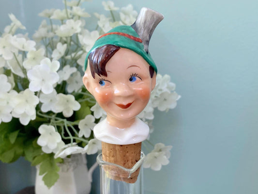 Vintage German Porcelain Bottle Stopper Pourer Schnapsnase at Duckwells