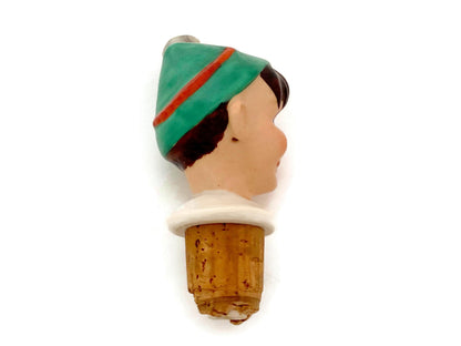 Vintage German Porcelain Bottle Stopper Pourer Schnapsnase at Duckwells