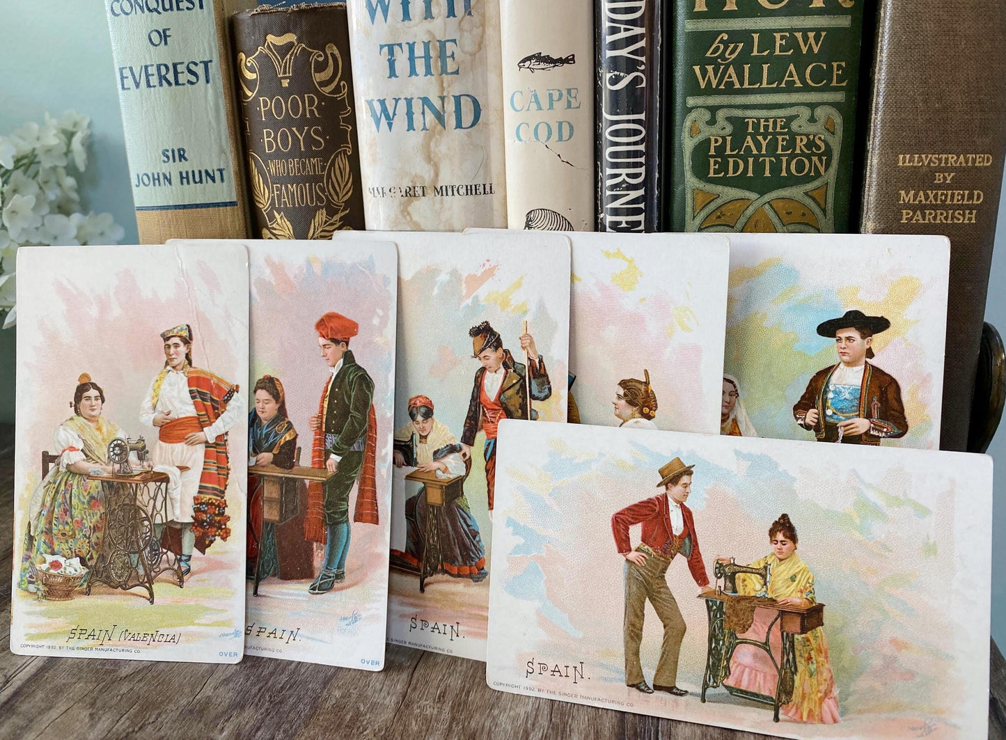 Antique Singer Sewing Advertising Cards, Spain Collectibles at Duckwells
