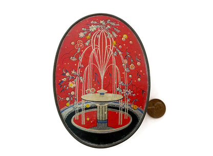 Rare, vintage Duska Face Powder, 1928 Art Nouveau at Duckwells