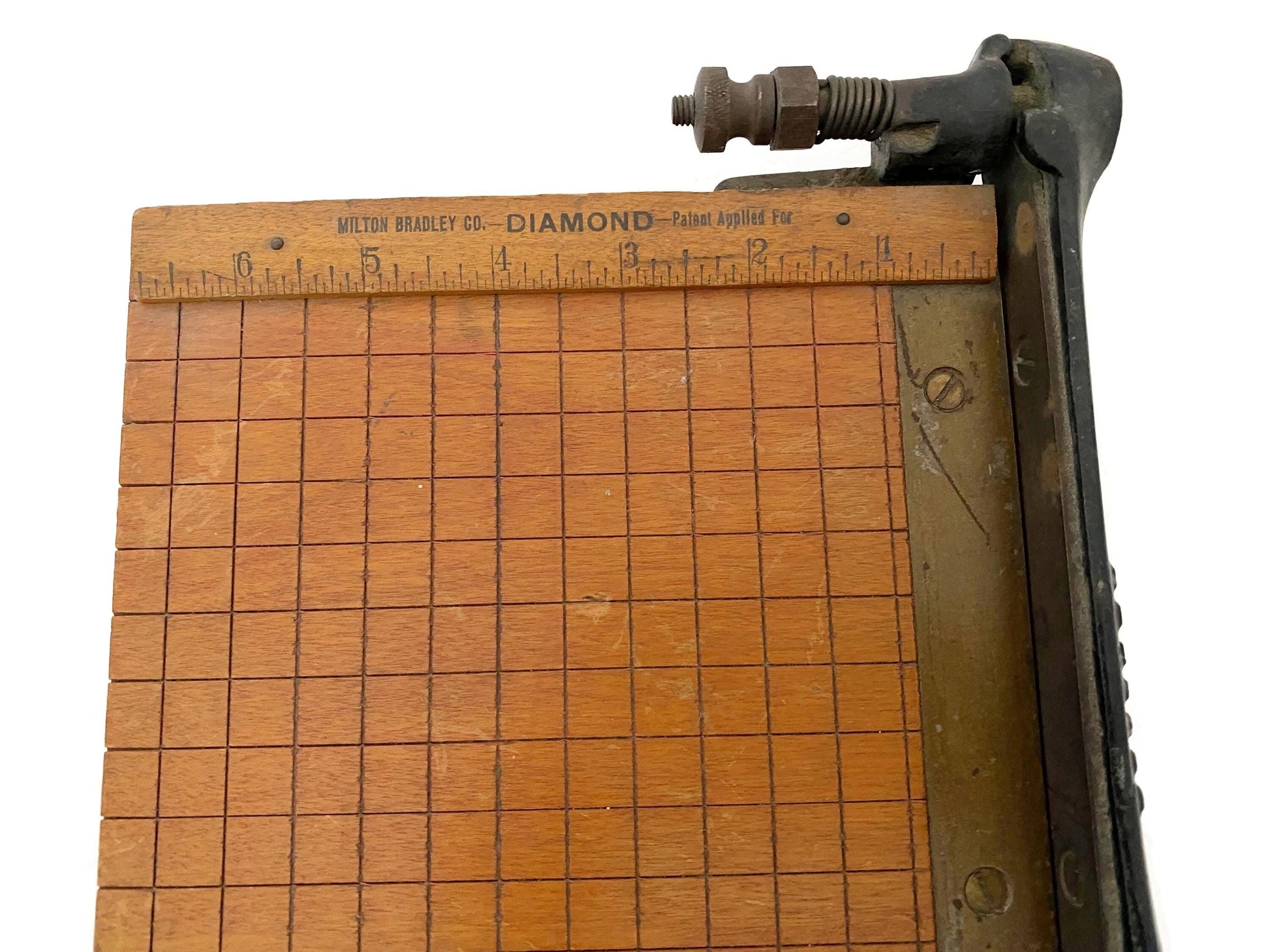Antique Small Paper Cutter by Milton Bradley at Duckwells