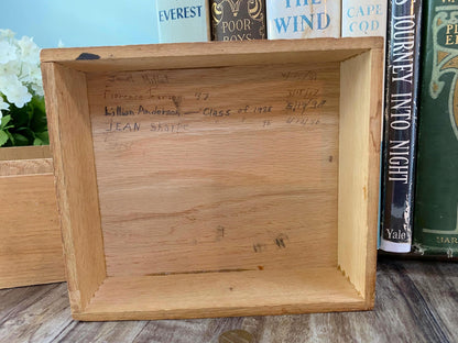 Vintage 1930s Wood Dovetailed Box at Duckwells