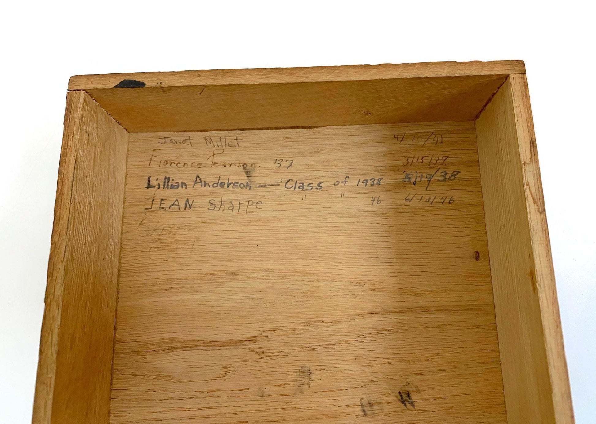 Vintage 1930s Wood Dovetailed Box at Duckwells