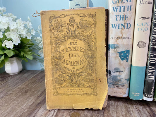 Antique Booklet The Old Farmer's Almanac 1865 edition at Duckwells