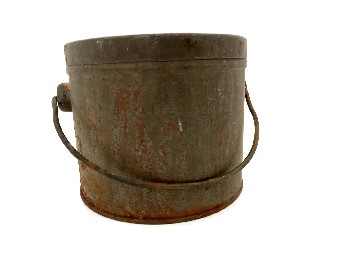 Antique Boston Lard Metal Advertising Can at Duckwells
