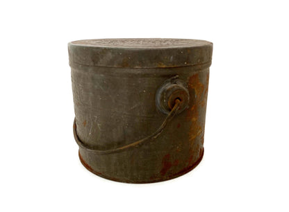 Antique Boston Lard Metal Advertising Can at Duckwells