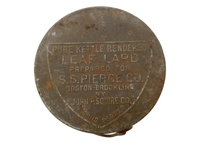 Antique Boston Lard Metal Advertising Can at Duckwells