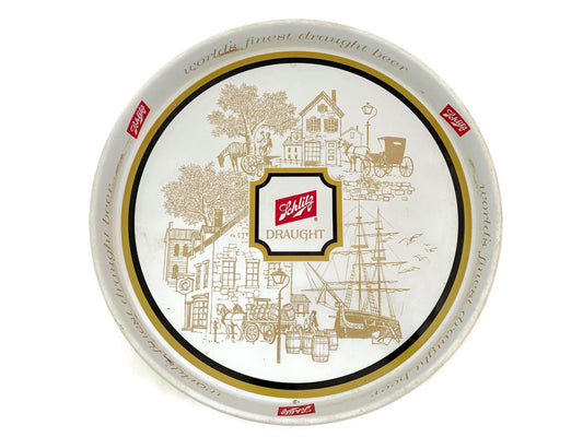 Midcentury Schlitz Metal Beer Tray at Duckwells
