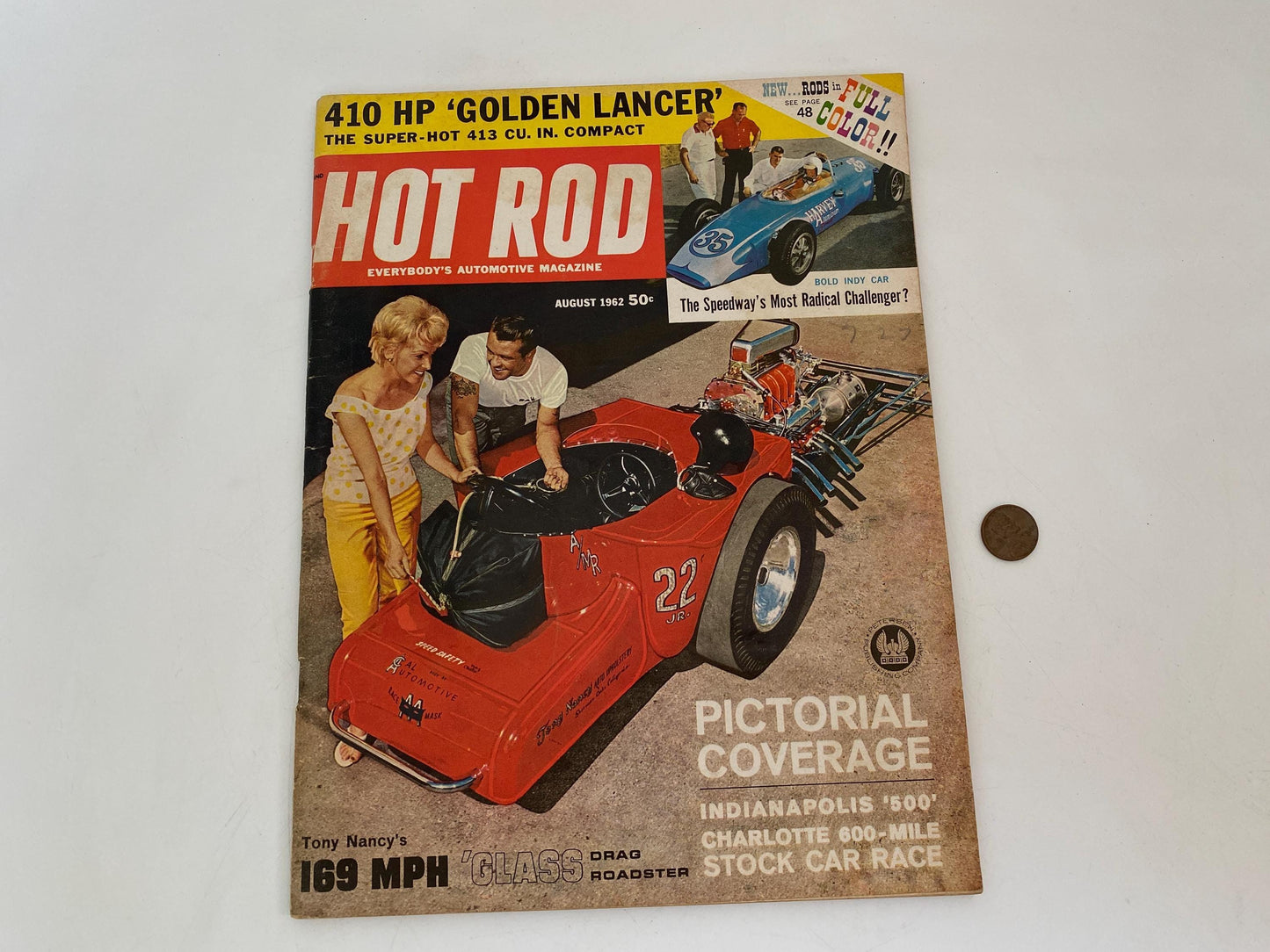 Midcentury Hot Rod Magazine August 1962 at Duckwells