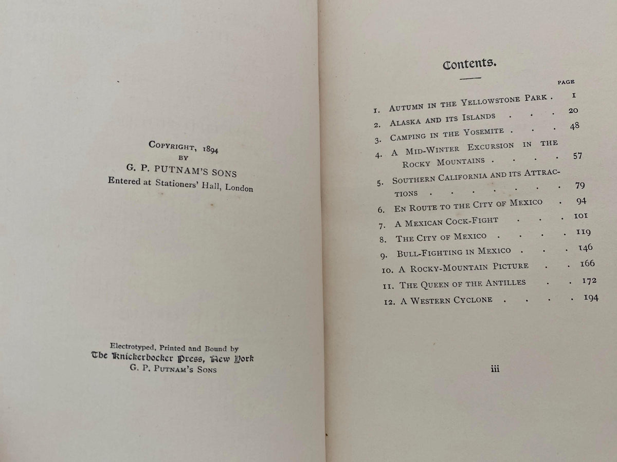 Antique Book, On and Off the Saddle, 1894 First Edition at Duckwells