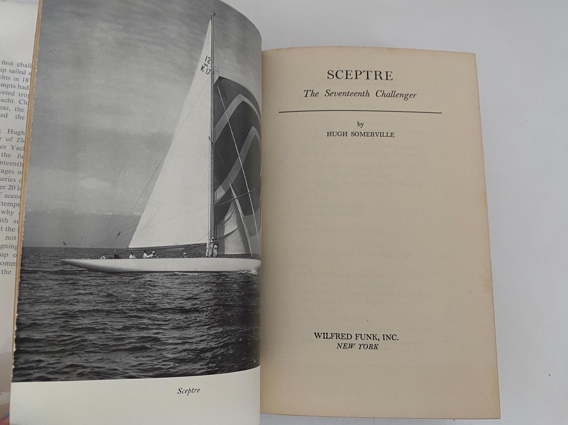 Vintage Sailing History Book, Sceptre, The Seventeenth Challenger at Duckwells