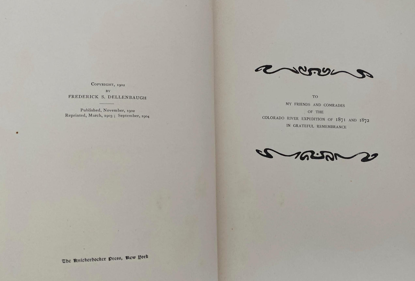 Antique Book, The Romance of the Colorado River at Duckwells