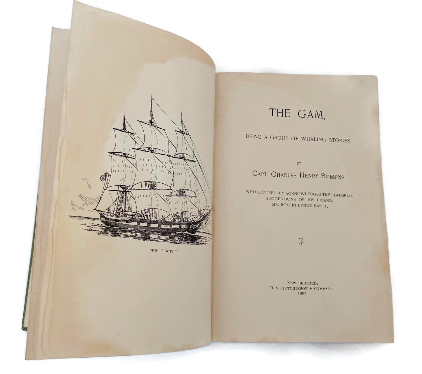Antique Book, The Gam: Being a Group of Whaling Stories at Duckwells