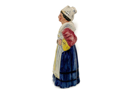 Vintage French Woman Decanter Figurine Faience Ceramic at Duckwells