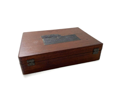 Antique Printing Set in Wood Box at Duckwells