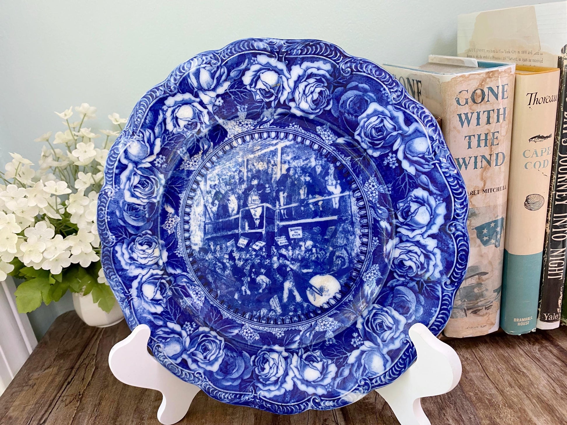 Antique Ridgways Pickwick Plate at Duckwells
