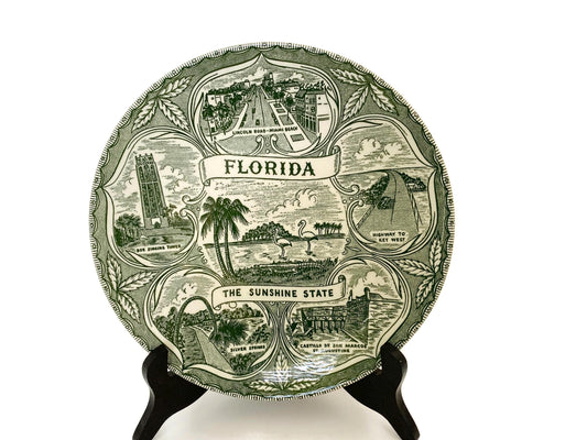 Vintage Florida Souvenir Plate at Duckwells