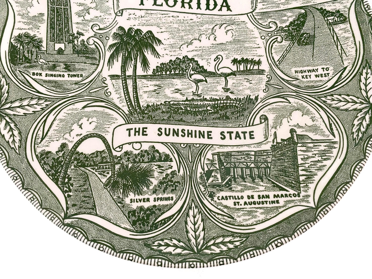 Vintage Florida Souvenir Plate at Duckwells