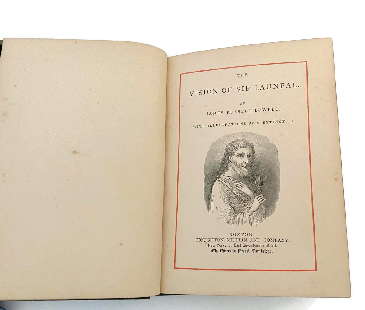 Antique Book, The Vision of Sir Launfal; 1883 at Duckwells