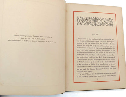 Antique Book, The Vision of Sir Launfal; 1883 at Duckwells