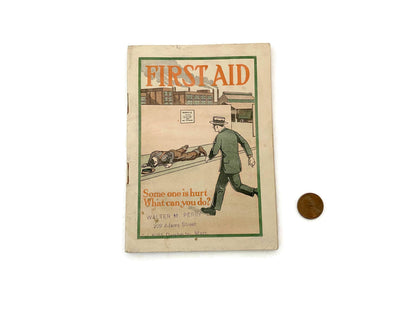 Antique First Aid Booklet circa 1920s at Duckwells
