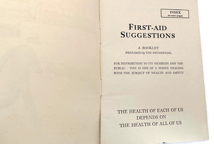 Antique First Aid Booklet circa 1920s at Duckwells