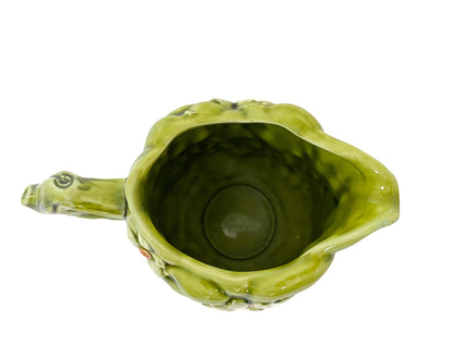 Midcentury Ceramic Pitcher, Green Apple and Daisies Inarco 1967 at Duckwells
