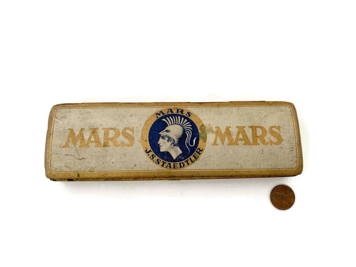 Antique Mars Pencil Tin at Duckwells