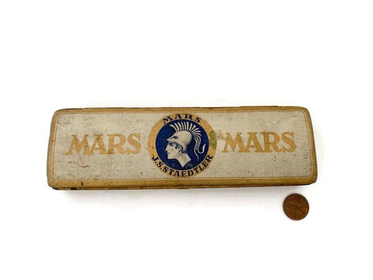 Antique Mars Pencil Tin at Duckwells