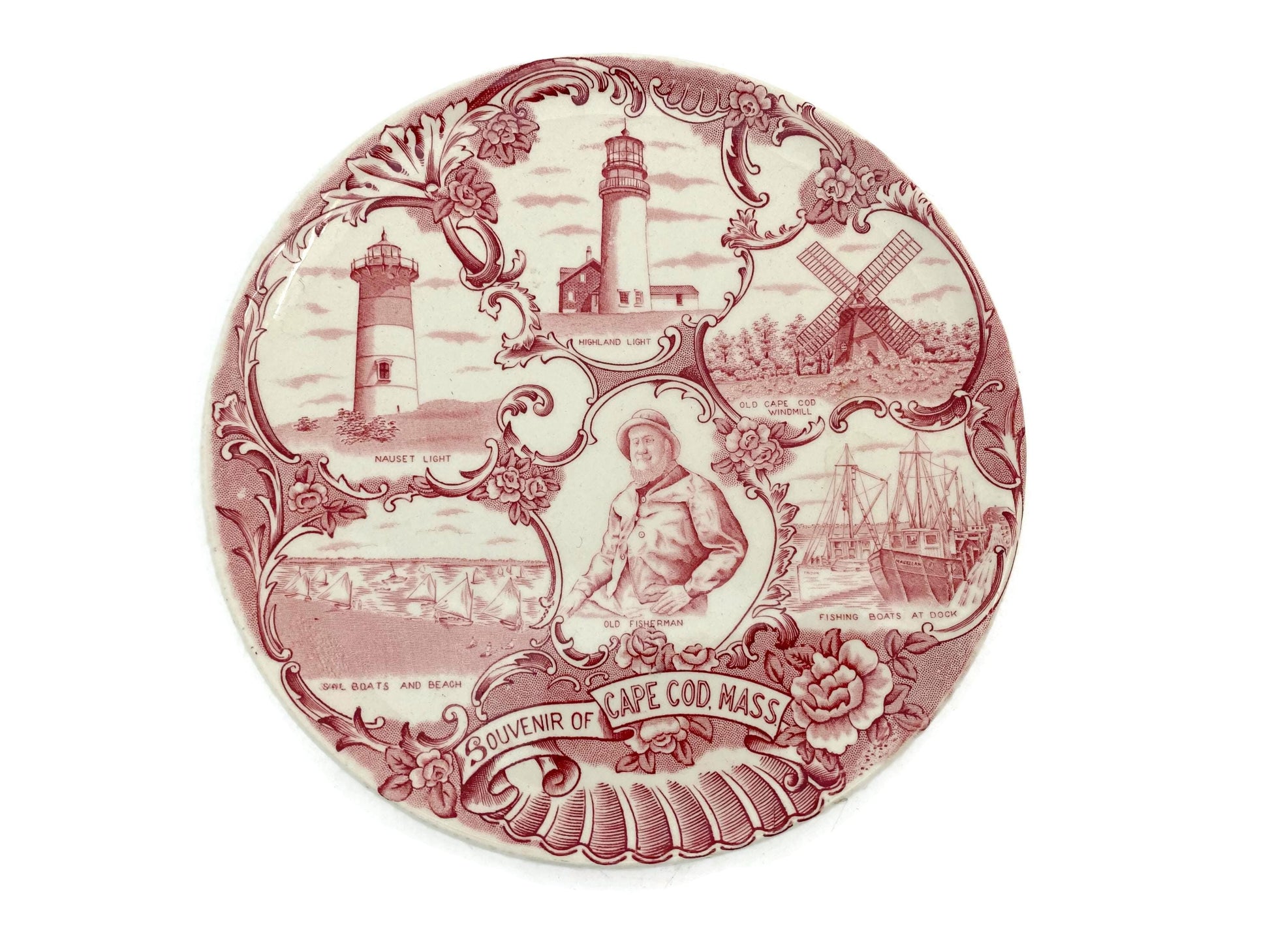 Vintage Cape Cod Massachusetts Plate at Duckwells