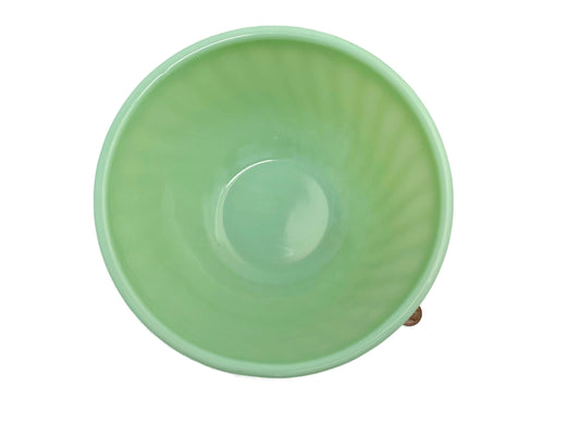 Vintage Fire King Jadeite Swirl 8" Mixing Bowl at Duckwells