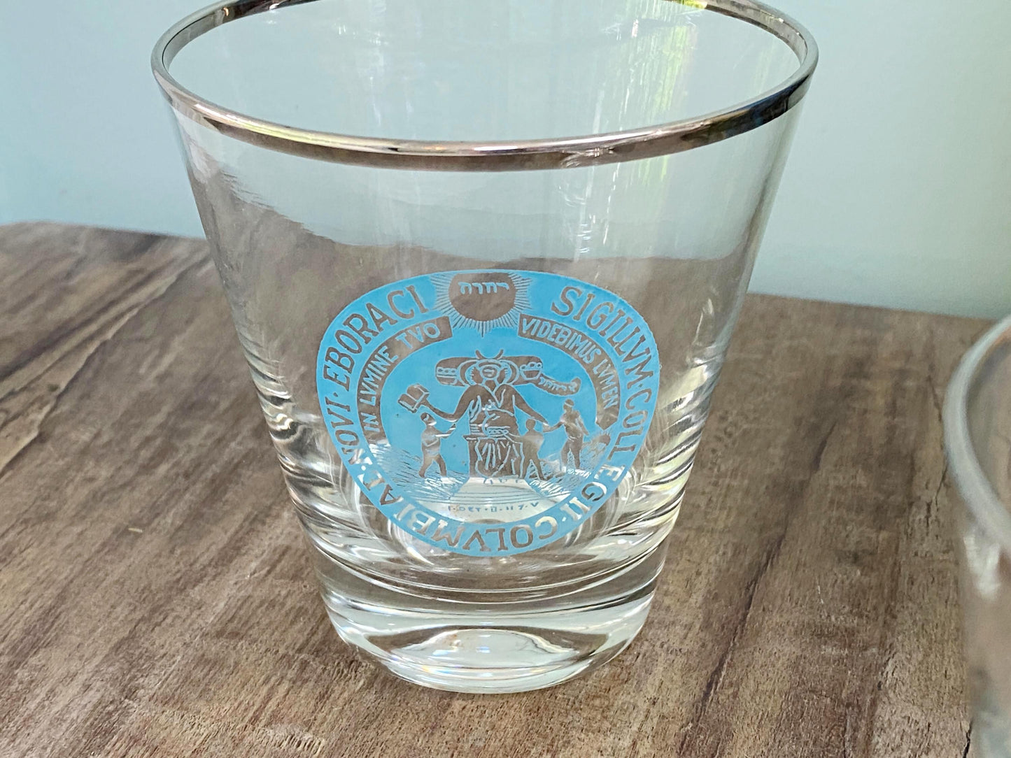 Midcentury Columbia University 6 Glasses at Duckwells
