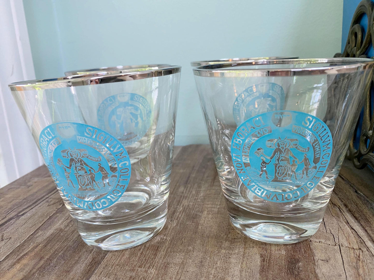 Midcentury Columbia University Glassware at Duckwells