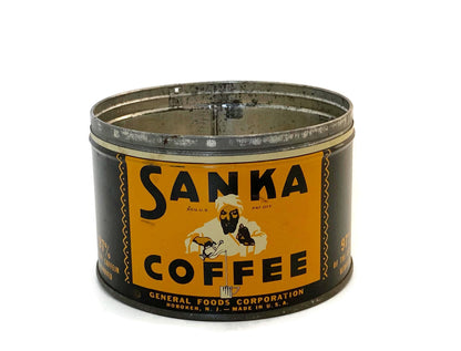 Midcentury Sanka Coffee Tin Can