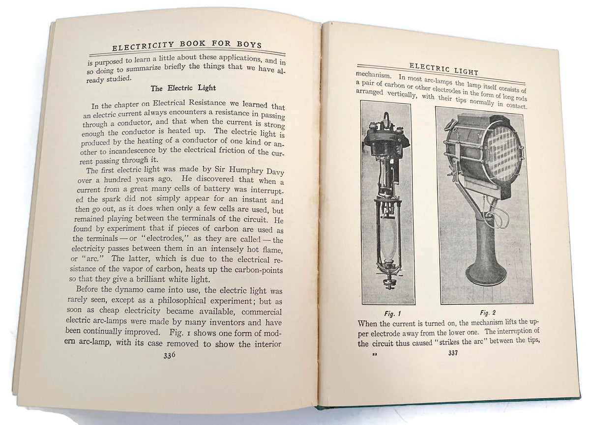Antique Book, Harper's Electricity Book for Boys, 1907 Illustrated
