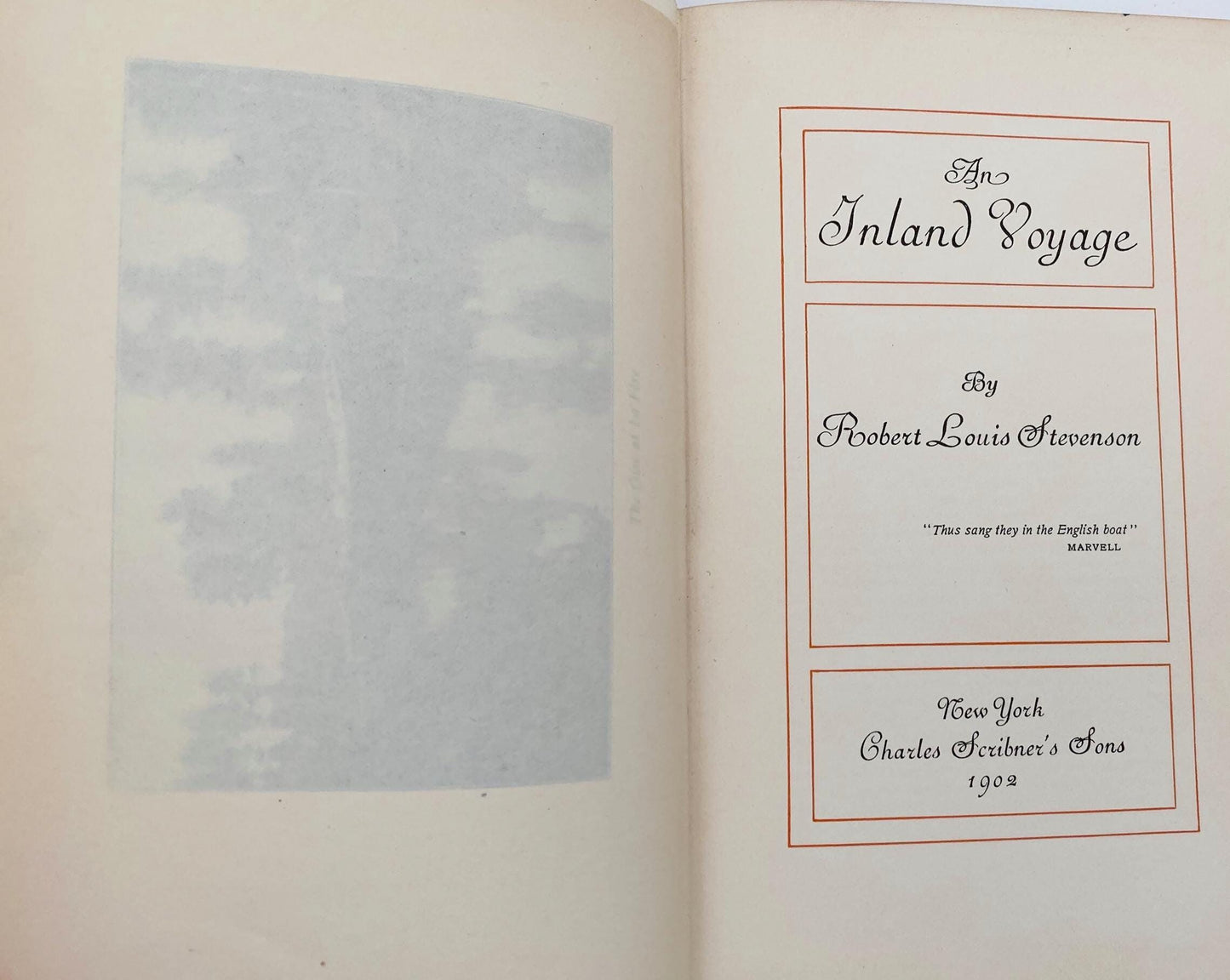Antique Book, An Inland Voyage by Robert Louis Stevenson, 1902 at Duckwells
