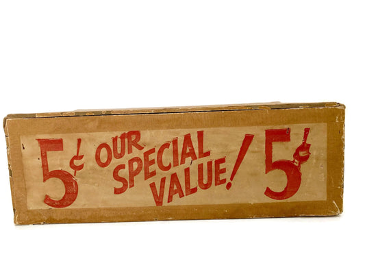 Rare Vintage 5 Cent Cigar Box at Duckwells