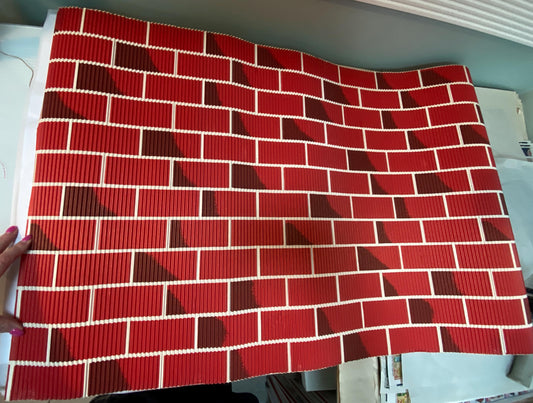 Vintage Faux Brick Corrugated Paper Holiday Decor at Duckwells