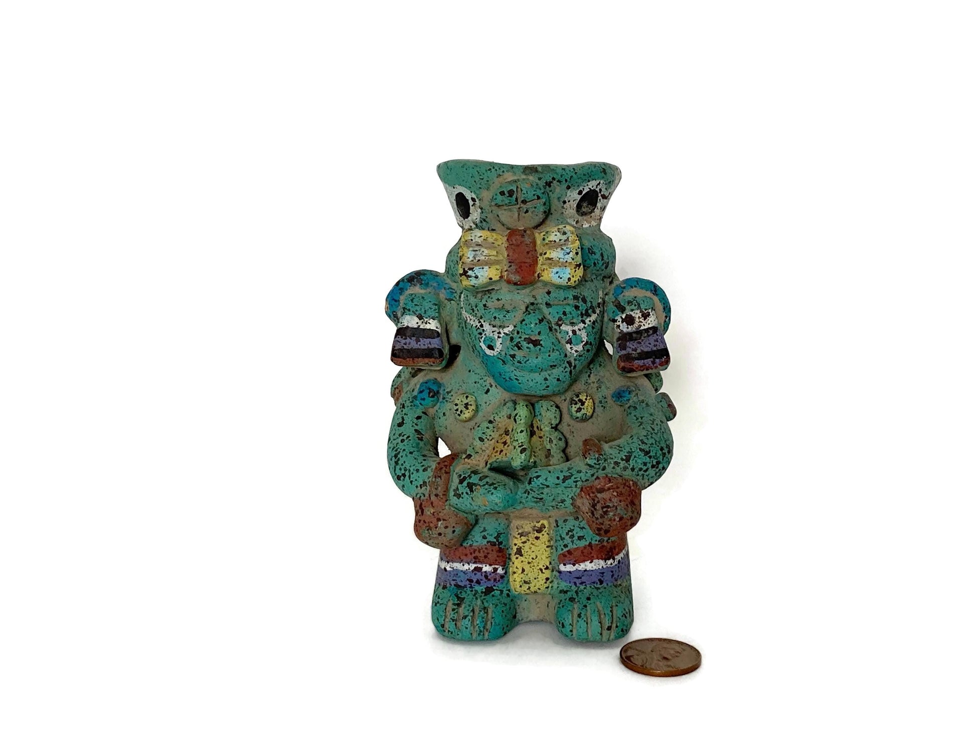 Vintage Mayan Aztec Inspired Figurine at Duckwells