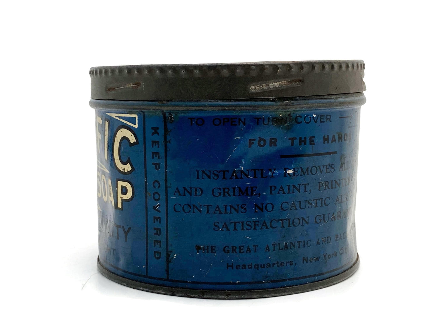 Vintage Pacific Hand Soap Tin at Duckwells