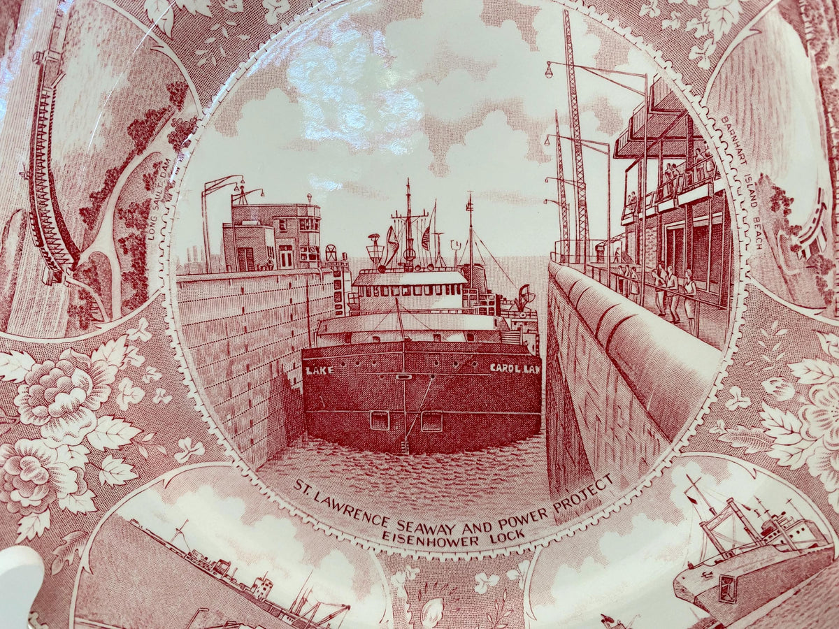 Midcentury St. Lawrence Seaway and Power Project Souvenir Plate