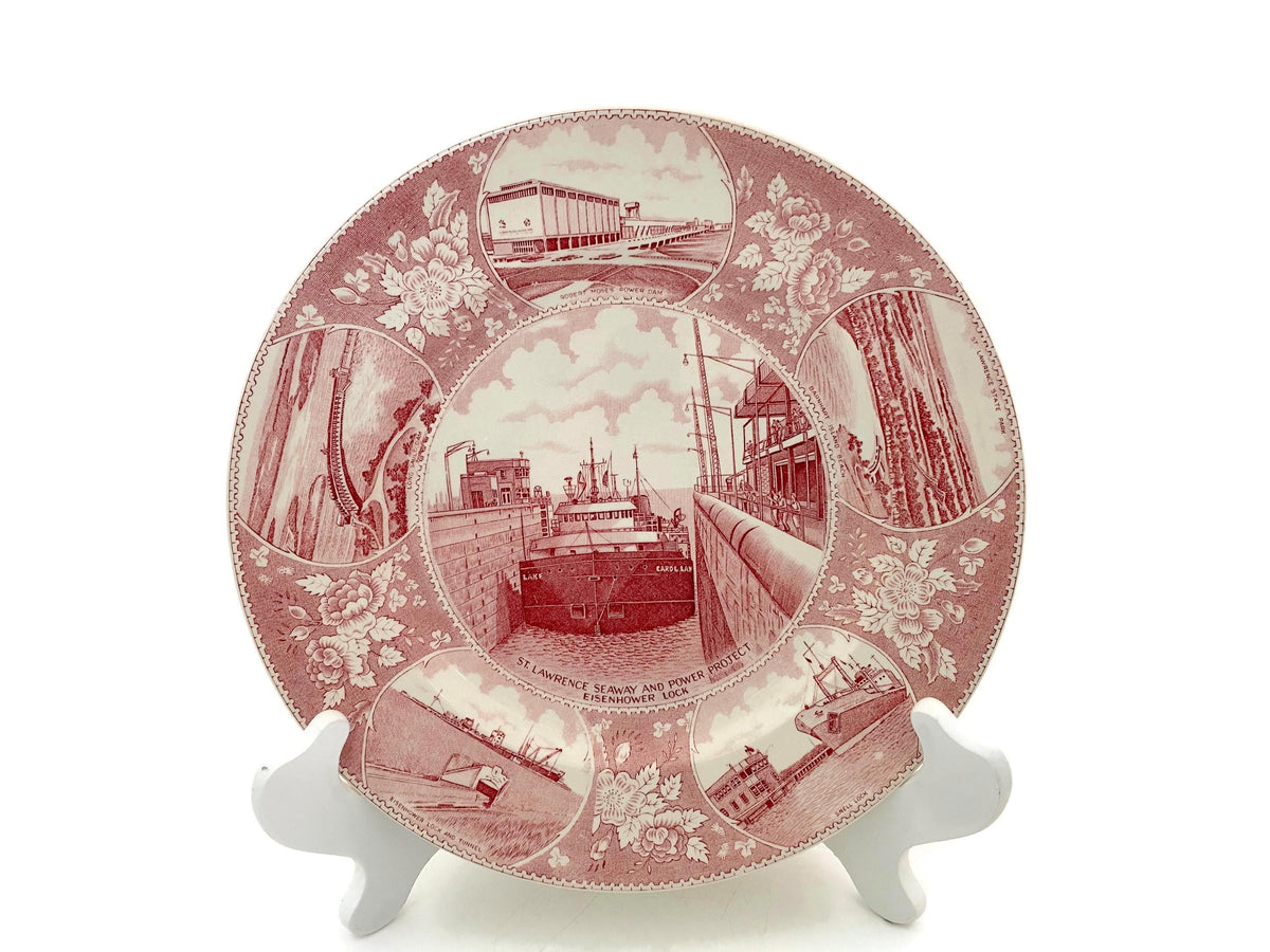 Midcentury St. Lawrence Seaway and Power Project Souvenir Plate