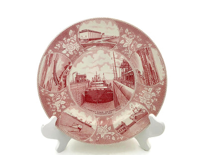 Midcentury St. Lawrence Seaway and Power Project Souvenir Plate