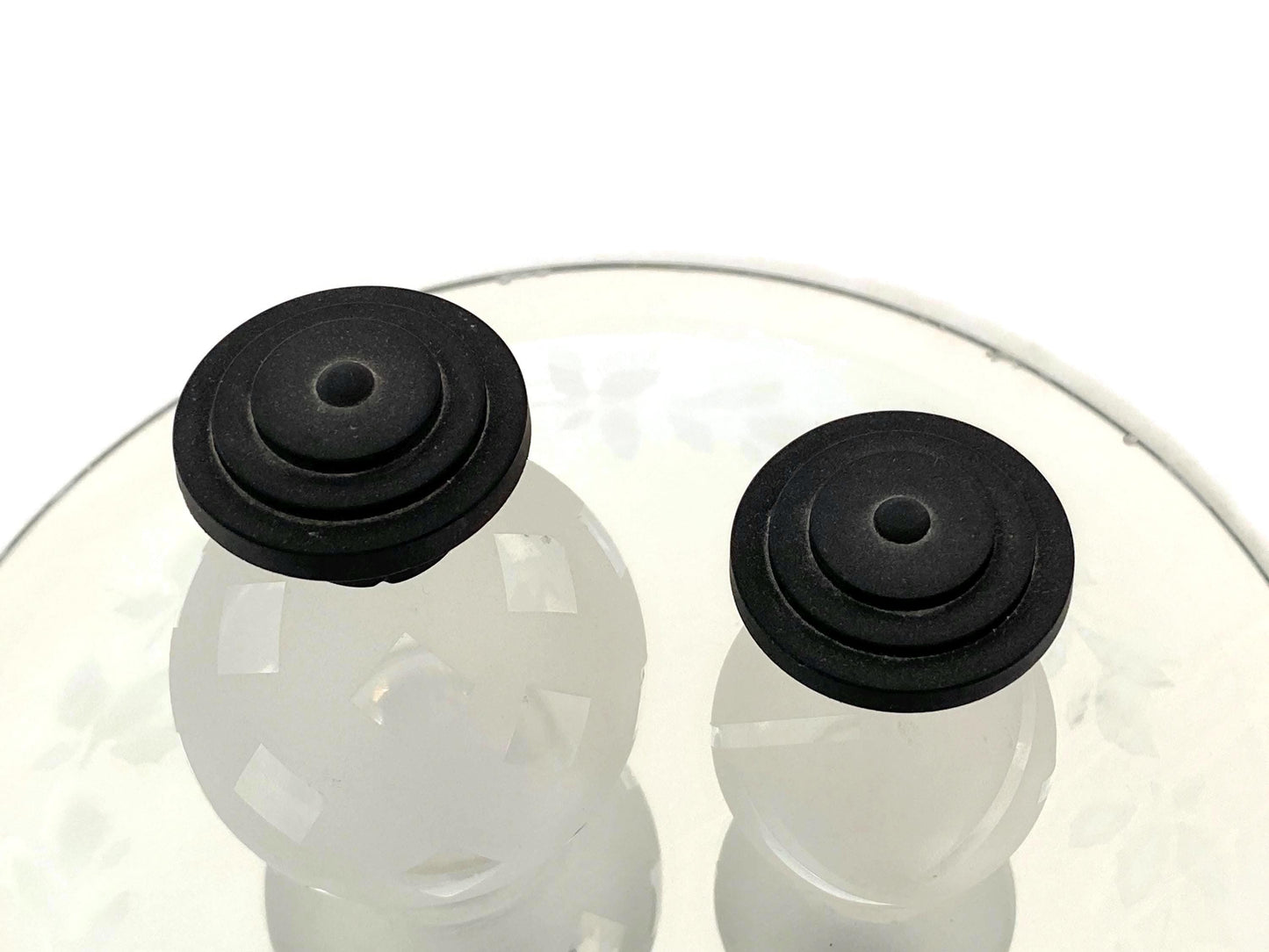 Vintage Glass Perfume Bottles, 1980s Deco Revival