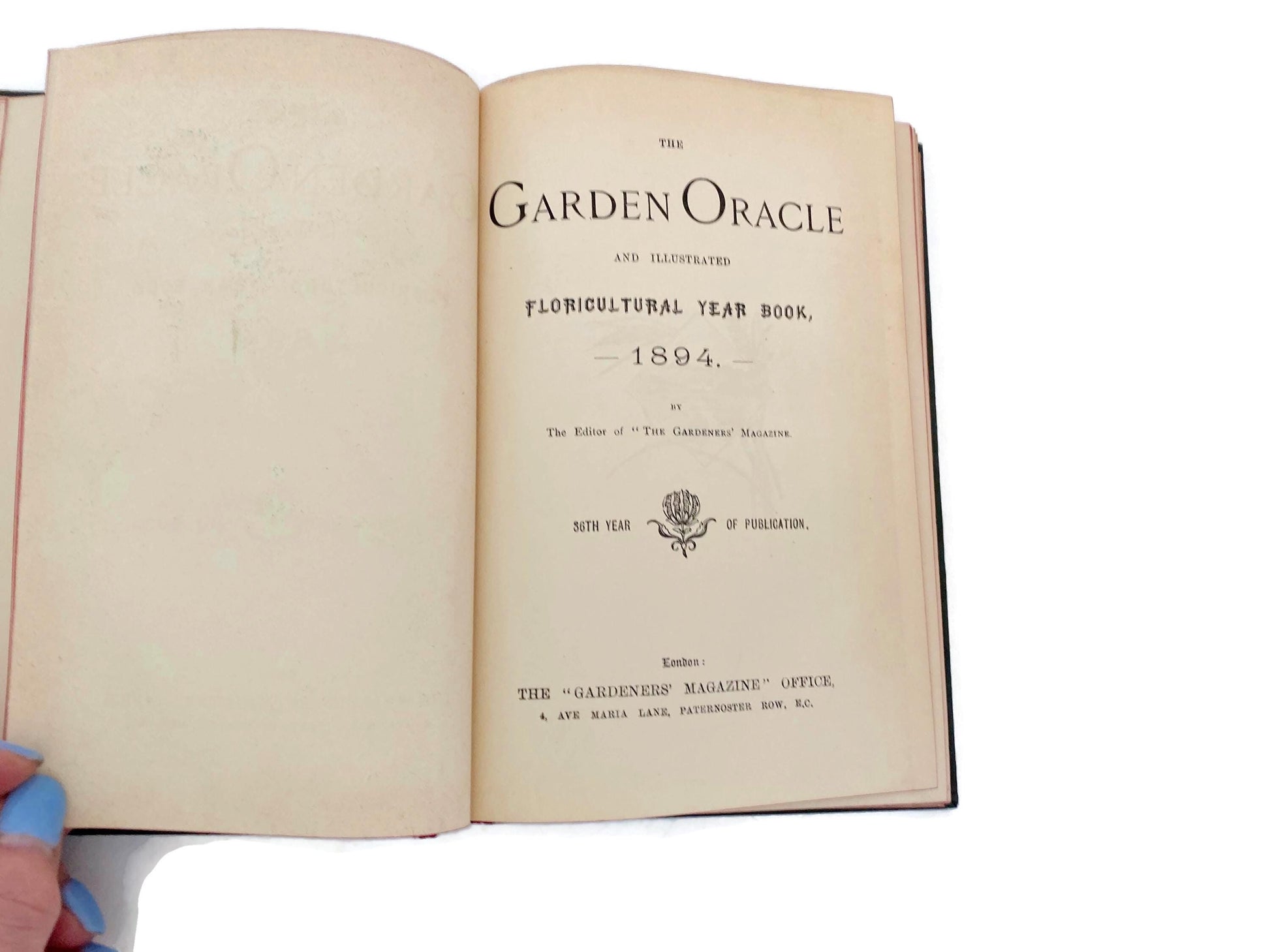 Antique Book, The Garden Oracle and Floricultural Yearbook 1894 at Duckwells
