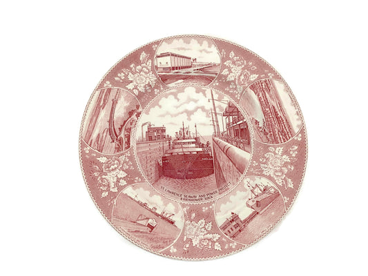 Midcentury St. Lawrence Seaway and Power Project Souvenir Plate at Duckwells